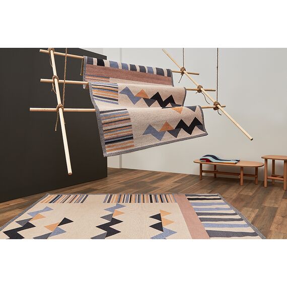 Ковер из хлопка по мотивам нанайских орнаментов из коллекции Cultural Heritage, 160х230 см, Tkano, изображение 4