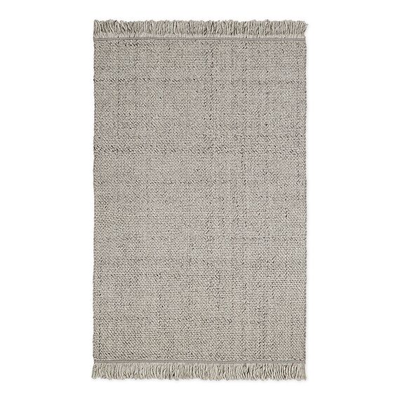 Ковер из переработанного пластика светло-серого цвета из коллекции Ethnic, 120х180 см, Tkano