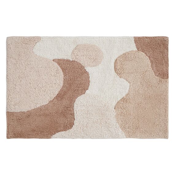 Коврик для ванной из хлопка с авторским принтом из коллекции Freak Fruit, 50х80 см, Tkano