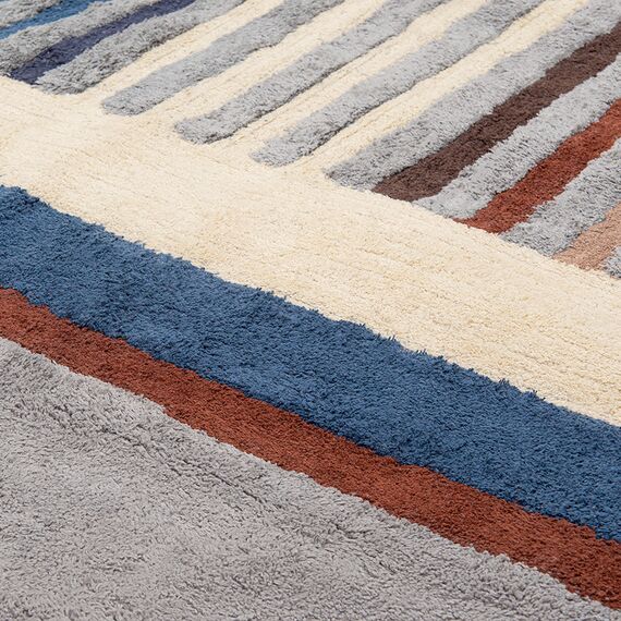 Ковер из хлопка с рисунком Tulip garden из коллекции Terra, 200х300 см, изображение 9