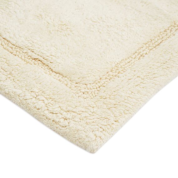 Коврик для ванной из хлопка ворсовый кремового цвета из коллекции Essential, 50х80 см, Tkano, изображение 5