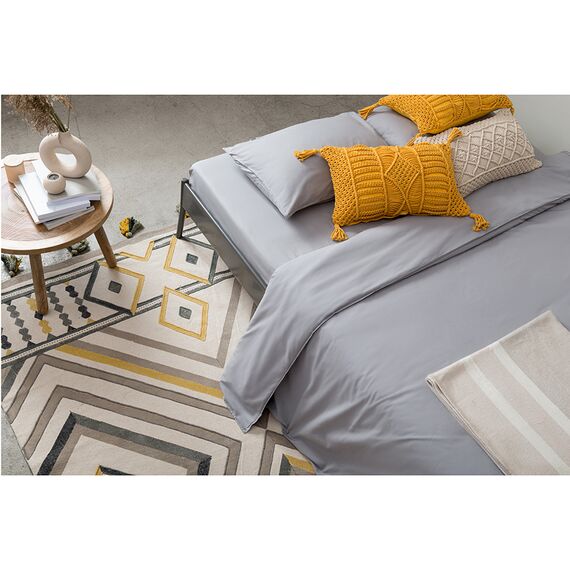 Ковер из хлопка с контрастным узором и кисточками из коллекции Ethnic, 200х300 см, изображение 2