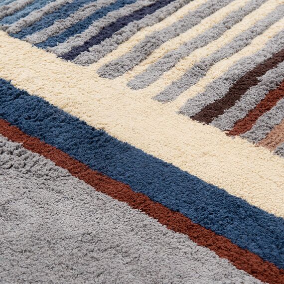 Ковер из хлопка с рисунком Tulip garden из коллекции Terra, 120х180 см, изображение 9