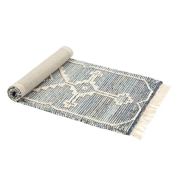 Ковер из шерсти и денима Jammu из коллекции Ethnic, 70x160см, Tkano, изображение 6