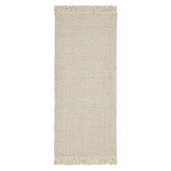 Ковер из переработанного пластика бежевого цвета из коллекции Ethnic, 70х160 см, Tkano