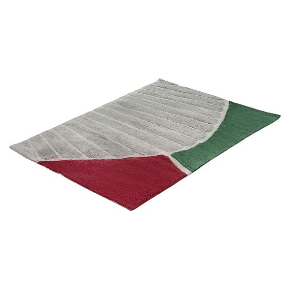 Ковер из хлопка с рисунком Tea plantation из коллекции Terra, 120х180 см, изображение 4