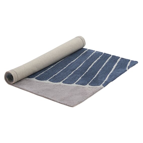 Ковер из хлопка с рисунком Tea plantation серого цвета из коллекции Terra, 120х180 см, изображение 5