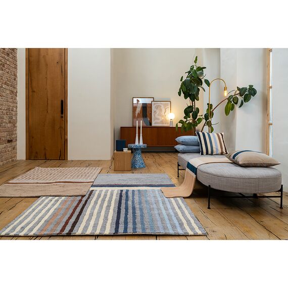 Ковер из хлопка с рисунком Tulip garden из коллекции Terra, 120х180 см, изображение 2