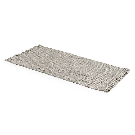 Ковер из переработанного пластика светло-серого цвета из коллекции Ethnic, 70х160 см, Tkano, изображение 10