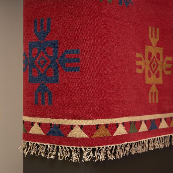 Ковер из шерсти по мотивам чувашских орнаментов из коллекции Cultural Heritage, 160х230 см, Tkano, изображение 9