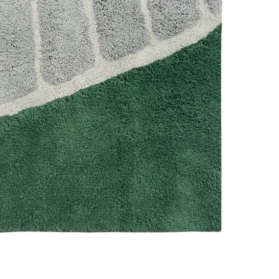 Ковер из хлопка с рисунком Tea plantation из коллекции Terra, 120х180 см, изображение 6