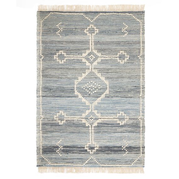 Ковер из шерсти и денима Jammu из коллекции Ethnic, 120х180см, Tkano