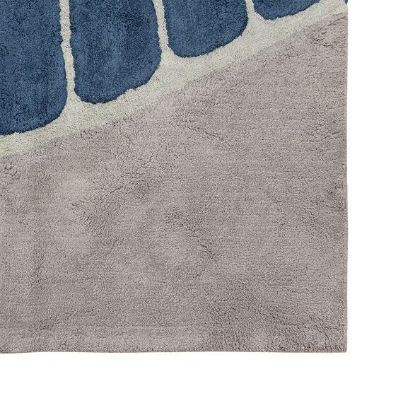 Ковер из хлопка с рисунком Tea plantation серого цвета из коллекции Terra, 200х300 см, изображение 6