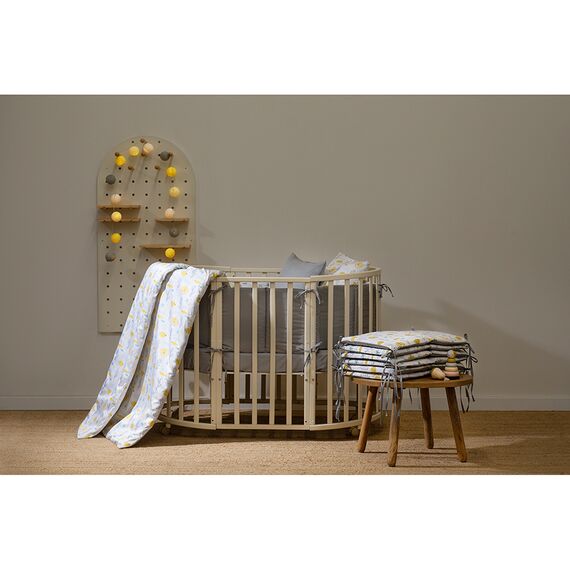 Комплект постельного белья из сатина с принтом Oceania world из коллекции Tiny world, 110х140 см, изображение 2