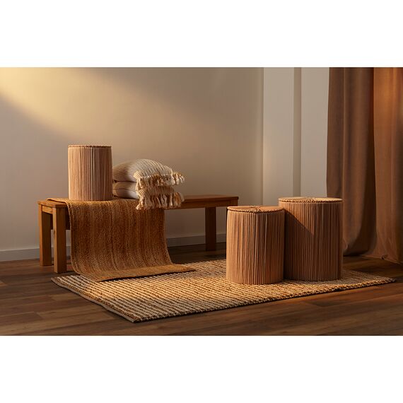 Корзина плетеная Dholak Beige из коллекции Ethnic, размер M, Tkano, изображение 2