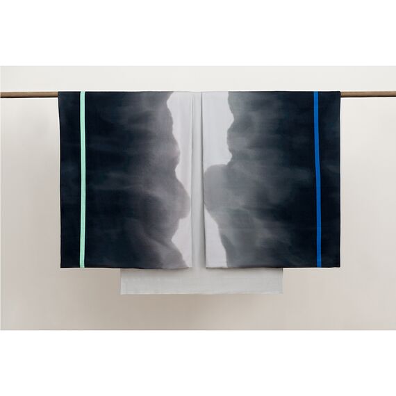 Комплект постельного белья из умягченного сатина из коллекции Slow Motion, Mint, 150х200 см, Tkano, изображение 6