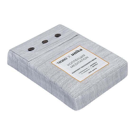 Комплект постельного белья из сатина из коллекции Meditation, caramel, 150х200 см, Tkano, изображение 17