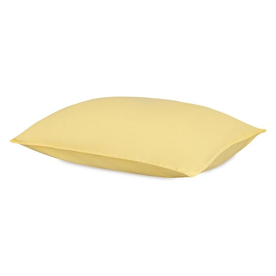 Комплект постельного белья из стираного перкаля светло-желтого цвета из коллекции Essential, 150х200 см, Tkano, изображение 9