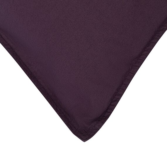 Комплект постельного белья из стираного перкаля сливового цвета из коллекции Essential, 200х220 см, Tkano, изображение 12