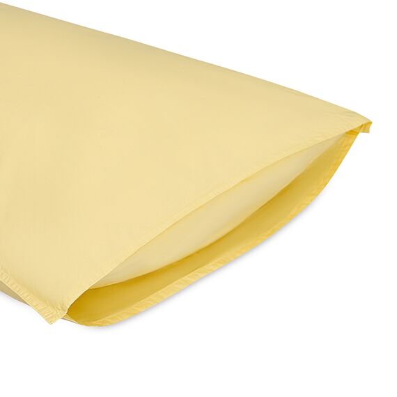 Комплект постельного белья из стираного перкаля светло-желтого цвета из коллекции Essential, 150х200 см, Tkano, изображение 11