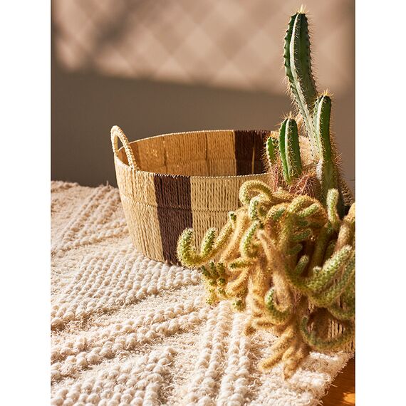 Корзина плетеная круглая Bodhran Chocolate из коллекции Ethnic, размер L, Tkano, изображение 3