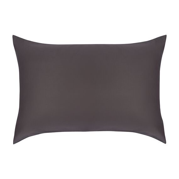 Комплект постельного белья из премиального сатина темно-серого цвета из коллекции Essential, 200х220 см, Tkano, изображение 2