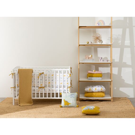 Комплект постельного белья из сатина с принтом Dinosauria world из коллекции Tiny world, 150х200 см, изображение 6