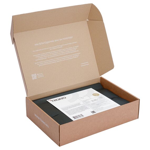 Комплект постельного белья из сатина светло-коричневого цвета из коллекции Essential, 150х200 см, Tkano, изображение 4