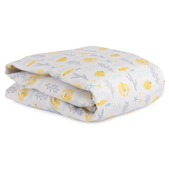 Комплект постельного белья из сатина с принтом Oceania world из коллекции Tiny world, 110х140 см, изображение 8