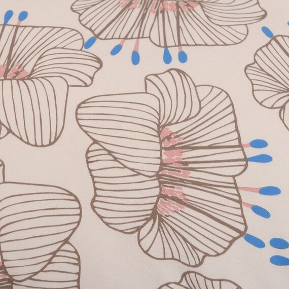 Комплект постельного белья из сатина с принтом 'Цветы' из коллекции Prairie, 200х220 см, изображение 5