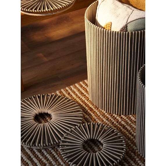 Корзина плетеная Dholak Grey из коллекции Ethnic, размер S, Tkano, изображение 4