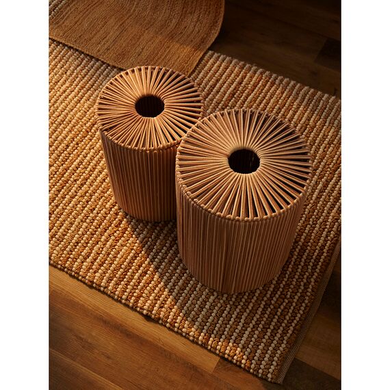 Корзина плетеная Dholak Beige из коллекции Ethnic, размер L, Tkano, изображение 5