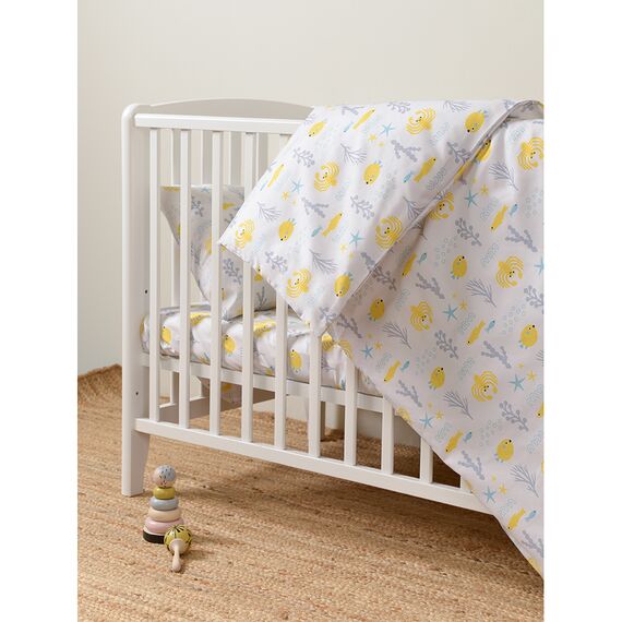 Комплект постельного белья из сатина с принтом Oceania world из коллекции Tiny world, 150х200 см, изображение 5