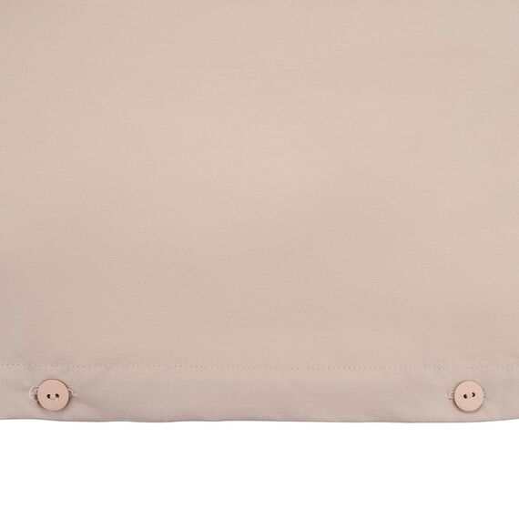 Комплект постельного белья полутораспальный из сатина бежевого цвета из коллекции Essential, изображение 5