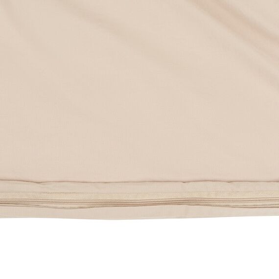Комплект постельного белья полутораспальный бежевого цвета из органического стираного хлопка из коллекции Essential, изображение 8