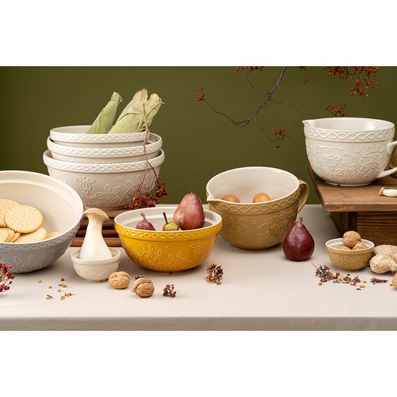 Миска кремового цвета с рельефным узором Ягоды Тайги из коллекции Russian North, 2,5л, Tkano, изображение 5