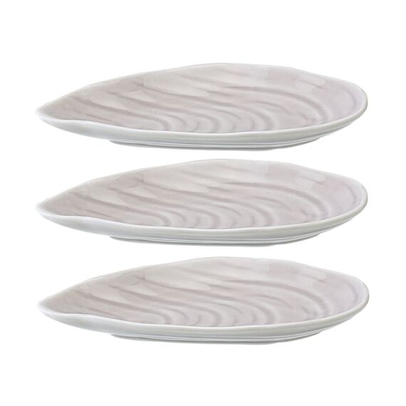 Набор для сервировки Oyster shell серого цвета из коллекции Sea treasures, Tkano