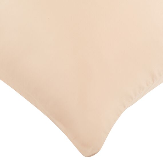 Набор из двух наволочек из сатина бежево-розового из коллекции Essential, 70х70 см, изображение 7