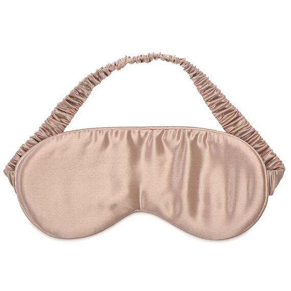 Маска для сна из натурального шелка цвета пыльной розы из коллекции Essential, Tkano