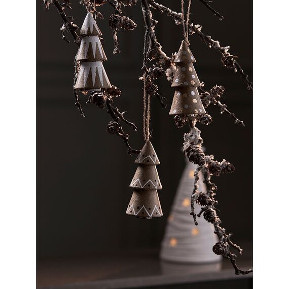 Набор елочных украшений из папье-маше Zero waste из коллекции New Year Essential, Tkano, изображение 3