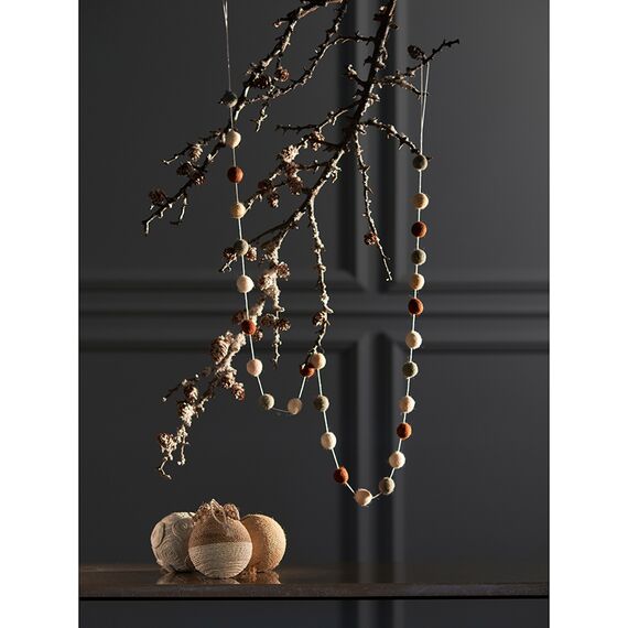 Набор елочных шаров Zero waste из джута из коллекции New Year Essential, Tkano, изображение 14