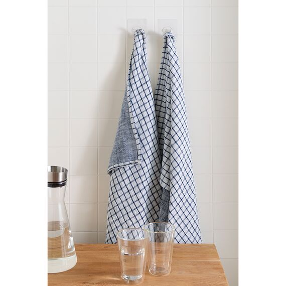 Набор из двух муслиновых полотенец с графичным дизайном из коллекции Essential, 50х70 см, изображение 5