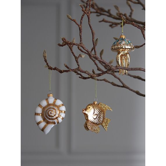 Набор ёлочных украшений Sea Life из коллекции New Year Essential, 3 шт., Tkano, изображение 3