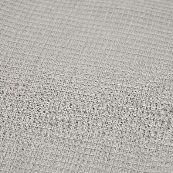 Набор из двух вафельных полотенец изо льна серого цвета из коллекции Essential, 50х70 см, изображение 7