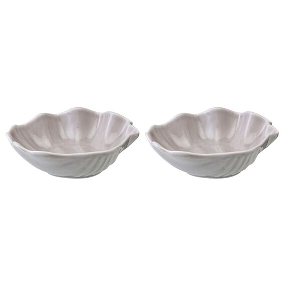 Набор из 2 салатников Cockle серого цвета из коллекции Sea treasures, Tkano