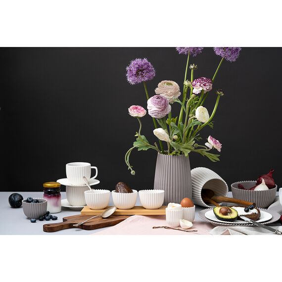 Набор для сервировки белого цвета на подставке из коллекции Edge, Tkano, изображение 3