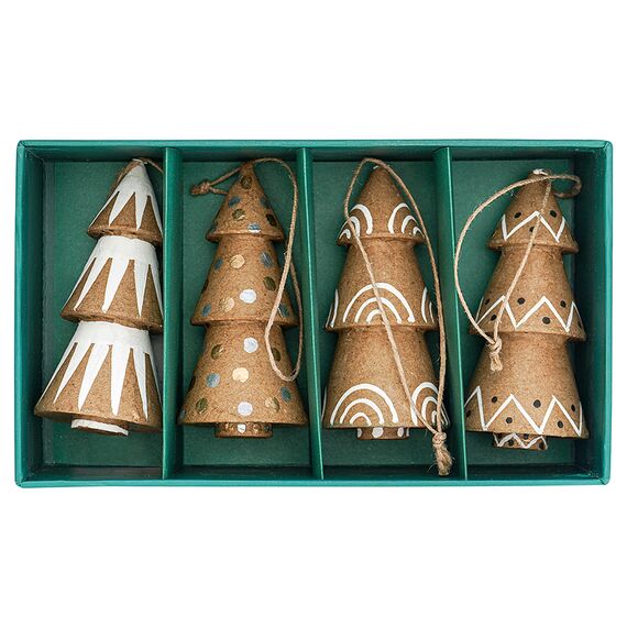 Набор елочных украшений из папье-маше Zero waste из коллекции New Year Essential, Tkano, изображение 9