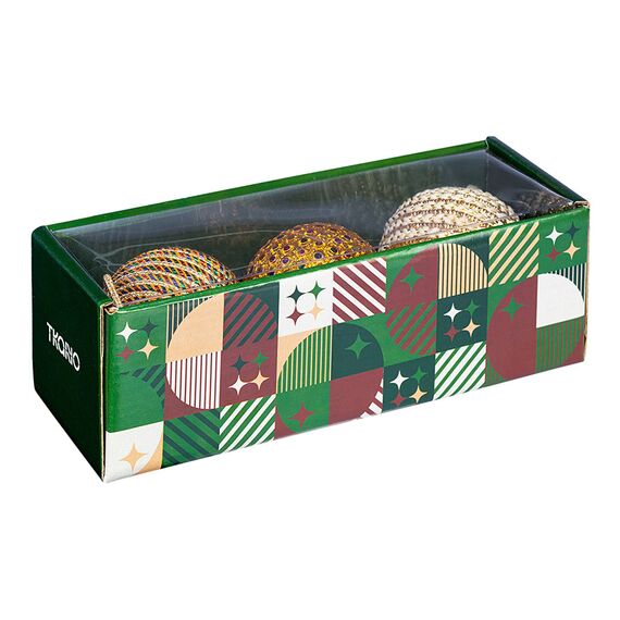 Набор ёлочных украшений Disco balls из коллекции New Year Essential, 3 шт., Tkano, изображение 8