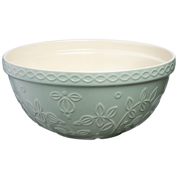 Миска серо-мятного цвета с рельефным узором Ягоды Тайги из коллекции Russian North, 2,5 л, Tkano