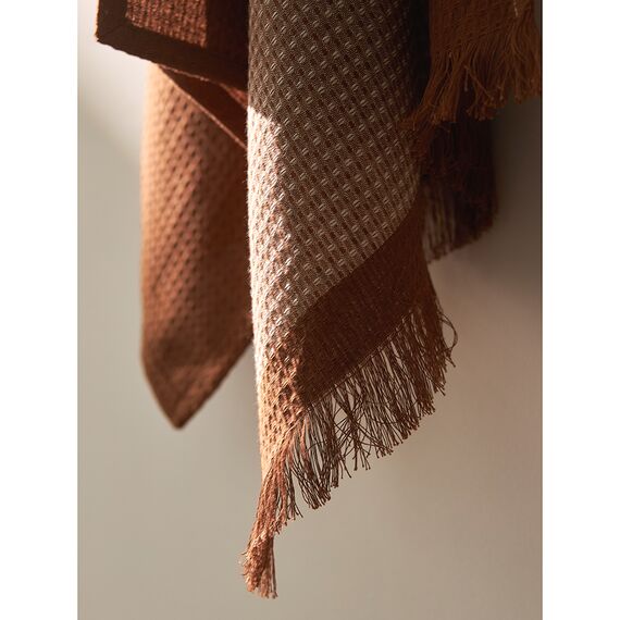 Набор из двух кухонных жаккардовых полотенец коричневого цвета из коллекции Essential, 50х70 см, Tkano, изображение 5